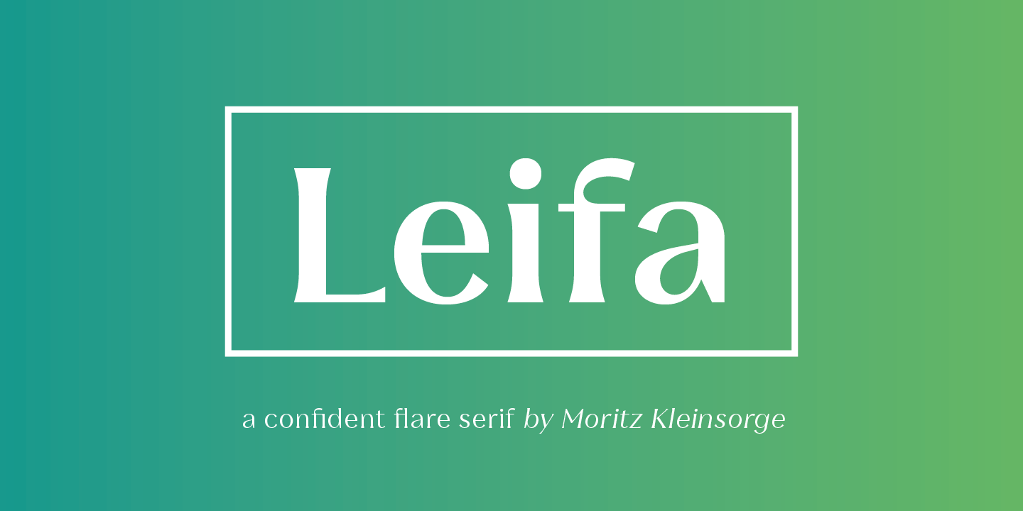 Beispiel einer Leifa Light Italic-Schriftart